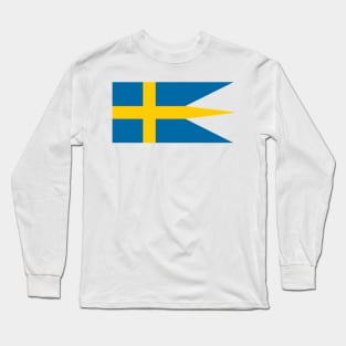 Accurate historical flag of Sweden Long Sleeve T-Shirt